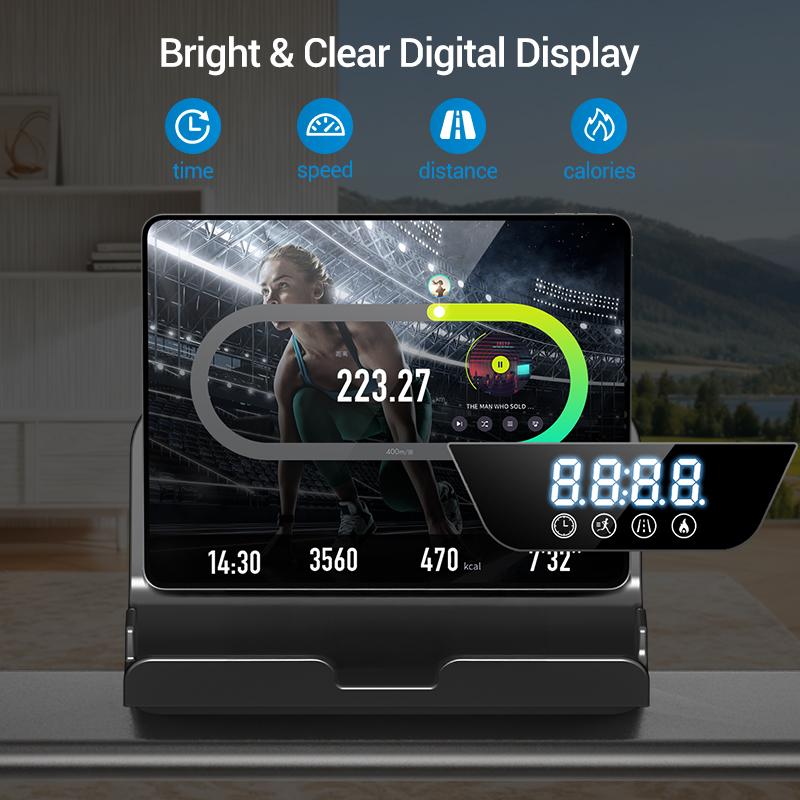 Display digitale con tempo, velocità, distanza e calorie